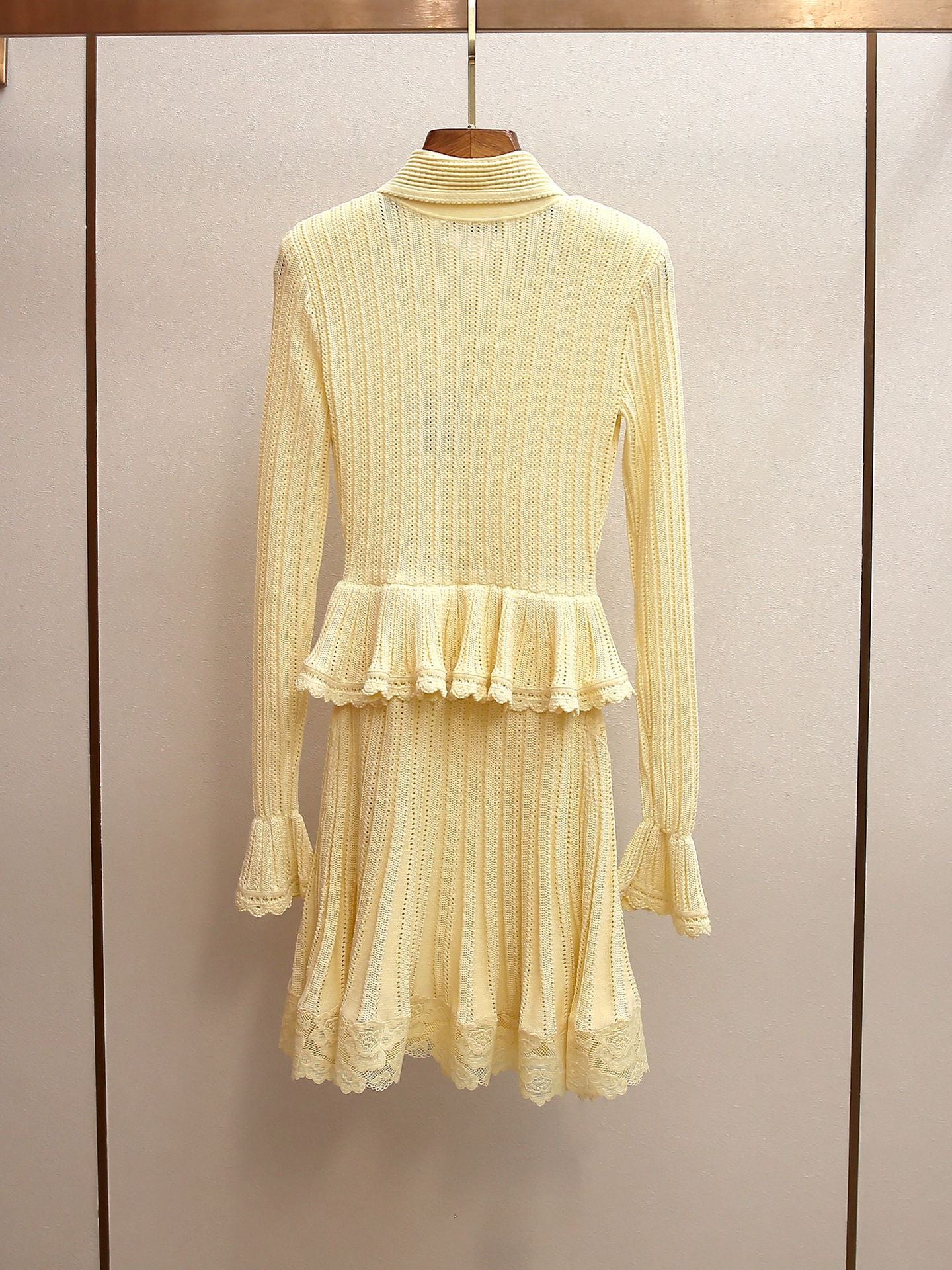Spring New Arrival Elegant Chanel-Style Contrast Knit Dress